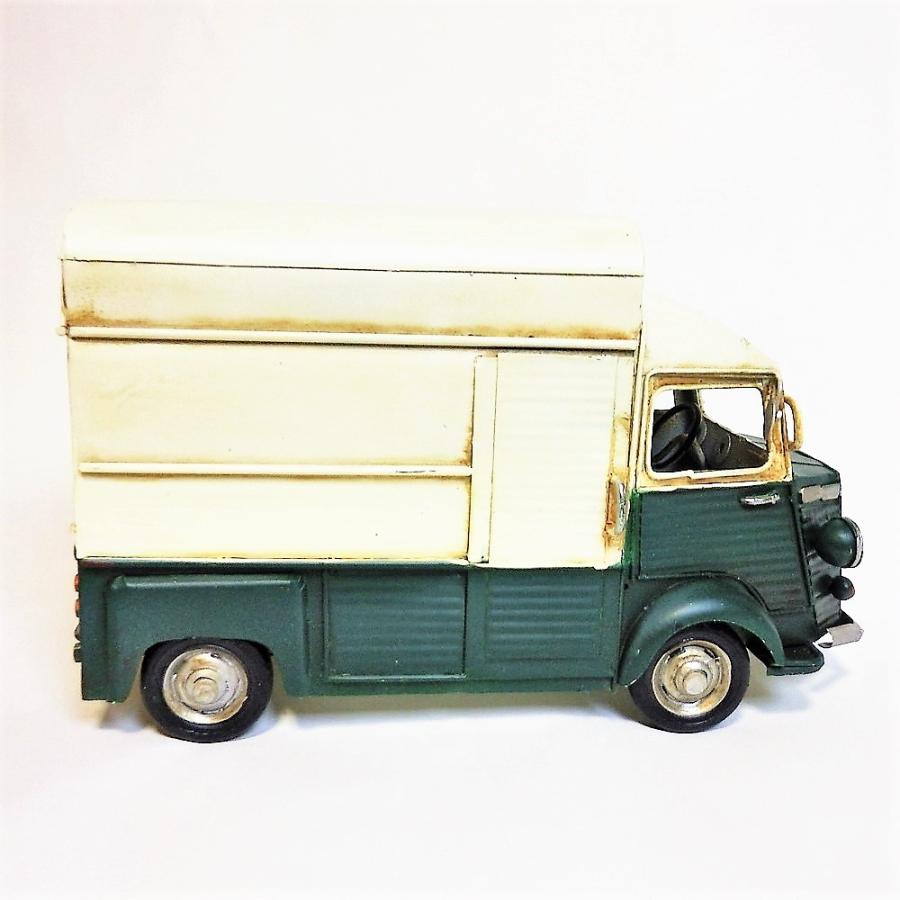 ブリキ 置物 レトロ キッチンカー アイスクリーム屋さん ショップカー