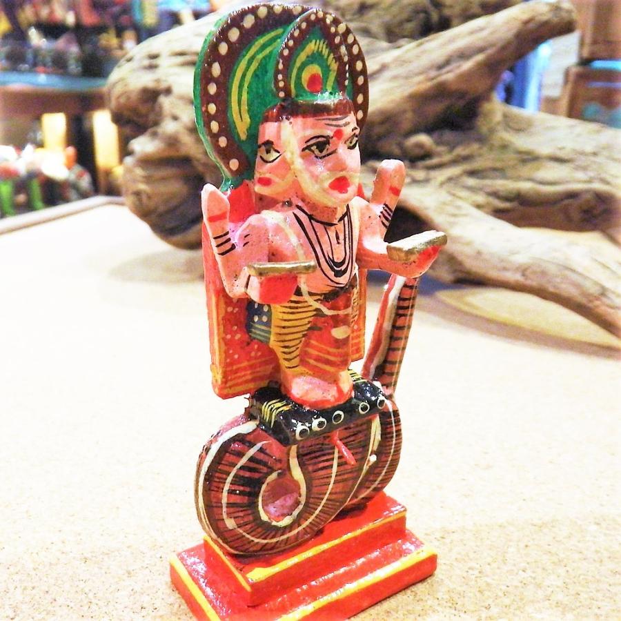 インド 神様 ブラフマー神 ヒンドゥー教 ベナレス神様 木製 ペイント