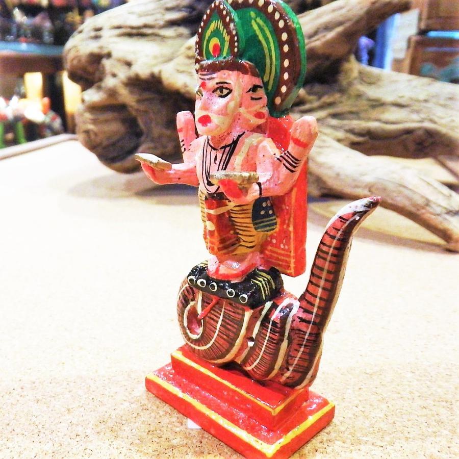 インド 神様 ブラフマー神 ヒンドゥー教 ベナレス神様 木製 ペイント