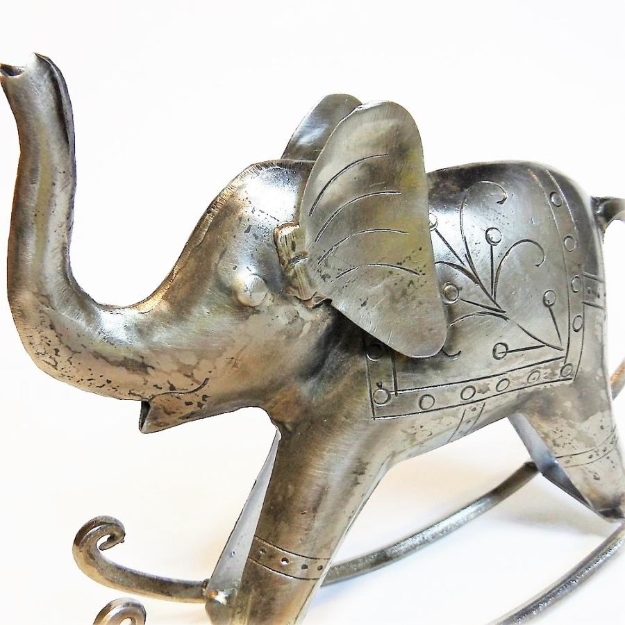 象 壁掛け USA アイアン ミッドセンチュリー 什器 オブジェ 飾り アニマル ゾウ 置物 象 オブジェ お洒落 ロッキングアニマル アイアン