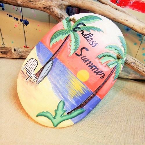 壁掛け 夏 膿 ビーチ サマーシーン 木製 お洒落 オブジェ サンセット |  | 03