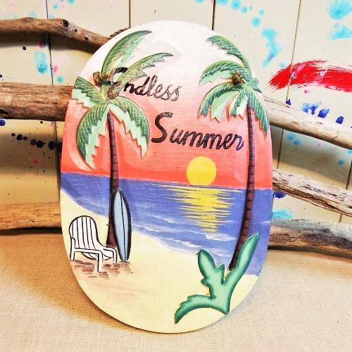 壁掛け 夏 膿 ビーチ サマーシーン 木製 お洒落 オブジェ サンセット |  | 05