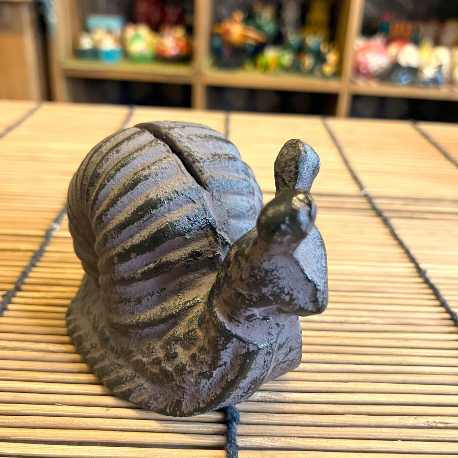 かたつむり カード立て 鉄製 置物 オブジェ 和風 可愛い カード