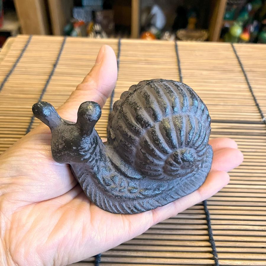 かたつむり カード立て 鉄製 置物 オブジェ 和風 可愛い カード