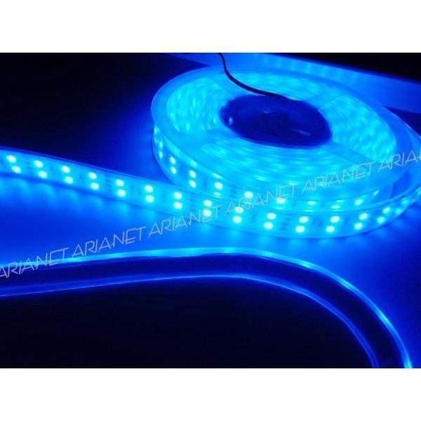 24V 船舶・漁船用 LEDテープライト カバー付 5m 青色ブルーLEDテープ