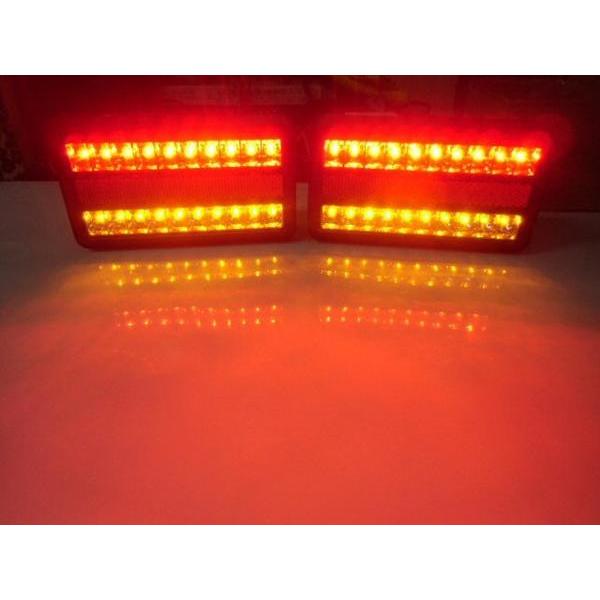 12v 汎用40連LEDテールランプ 左右2個セット 反射板機能(リフレクター