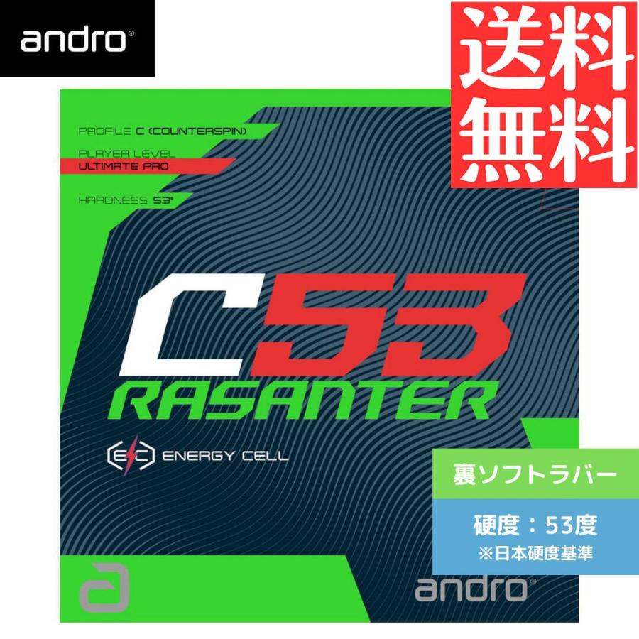 andro アンドロ andro RASANTER C53 ラザンター C53 卓球ラバー 裏ソフト ANDRO 110021099-BK 卓球用品専門店 TENALLテンオール ヤフー店 - 通販 - Yahoo ショッピング