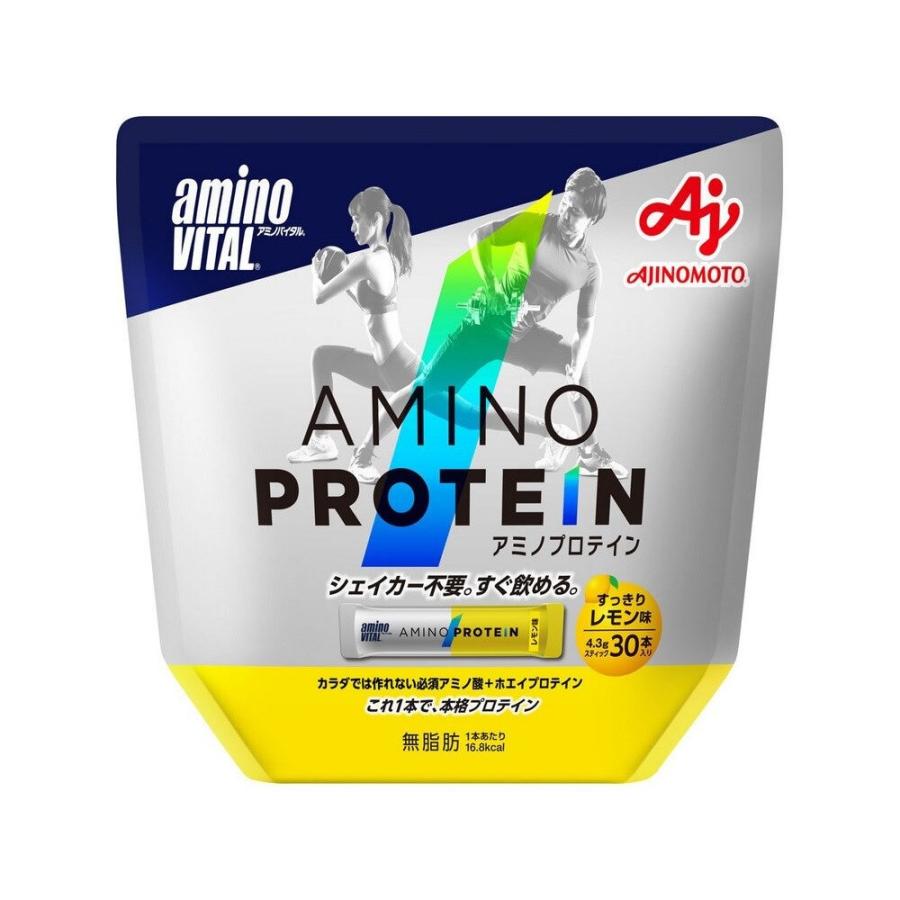 アミノバイタル アミノプロテイン レモン味 30本入 129G ホエイ 