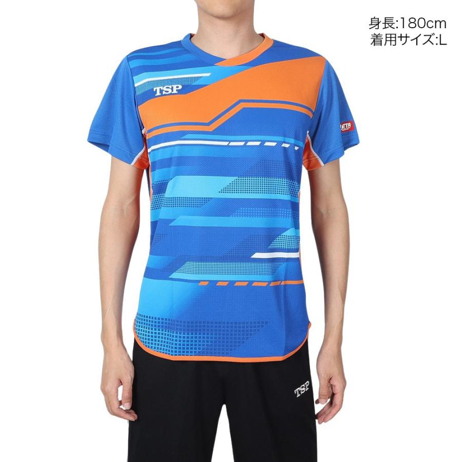 卓球 ユニフォーム ウェア TSP ティーエスピー 半袖シャツ マジェステシャツ 031429 0100 速乾 在庫処分 | TSP | 16