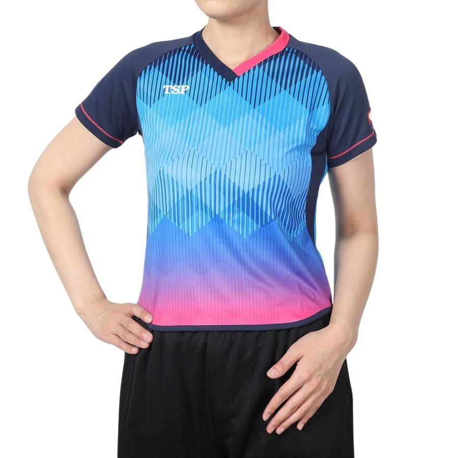TSP 卓球ウエア シャツ レディス リエートシャツ 032418 0120 速乾 | TSP