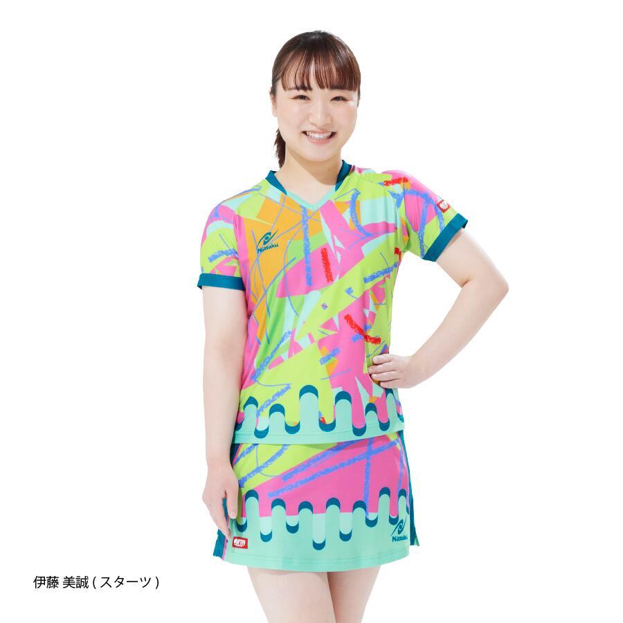限定希少品　新品ニッタク×ビームス　レディス卓球ユニホーム　2枚セット 卓球】【ニッタク】ビームスがデザイン！早田ひな選手のためのウェア