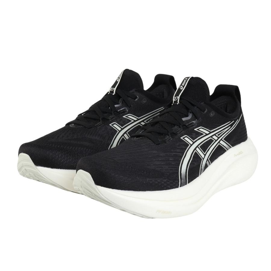 アシックス(ASICS)ランニングシューズ ゲルニンバス27 EXWIDE ブラック グレー 1011B957.002 スニー… ASICS（アシックス） ランニングシューズ ゲルニンバス27 EXWIDE