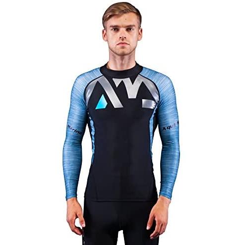 New限定品 Division ラッシュガード 長袖 メンズ ブルー L ブルー