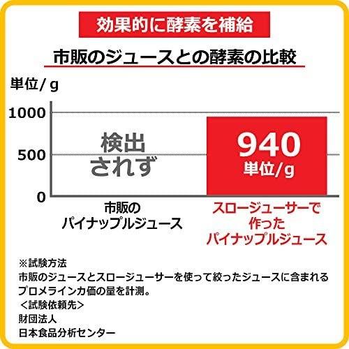 アイリスオーヤマ スロージューサー ホワイト ISJ-56-W (ホワイト)｜tenbin-do｜03