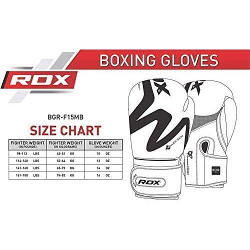 RDX ボクシンググローブ トレーニング フィットネス ムエタイ マヤヒデ レザー ミット キックボクシング (マットブラック 10oz)｜tenbin-do｜06