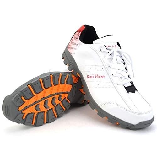 Black Horse Bh 100 防水機能付き 防滑ソール ゴルフシューズ メンズ ウォーキング ホワイト 25 5 Cm 3e
