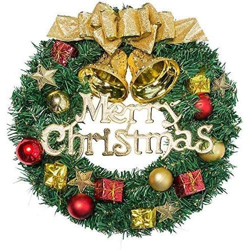 Flyton クリスマスリース クリスマス飾り 玄関リース 30cm ドア 窓 オーナメント インテリアの飾り レッド クリスマスベル ゴールド Ten Unv27g1hf 天秤堂 ヤフー店 通販 Yahoo ショッピング