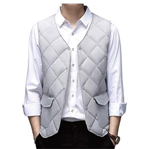 Sunkaku メンズ ベスト ボア 中綿 キルティング ビジネス ダイヤキルト 軽量 防寒 スーツベスト Vネック グレー Xl Ten Unv27v4bb 天秤堂 ヤフー店 通販 Yahoo ショッピング