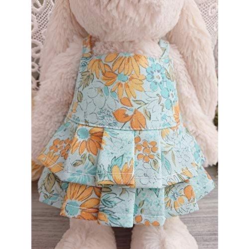 Mサイズ 水色フラワーのワンピースジェリーキャットバニーjellycatぬいぐるみ服洋服ドレスネイビードット ブルー M Ten Uoc09h4fi 天秤堂 ヤフー店 通販 Yahoo ショッピング