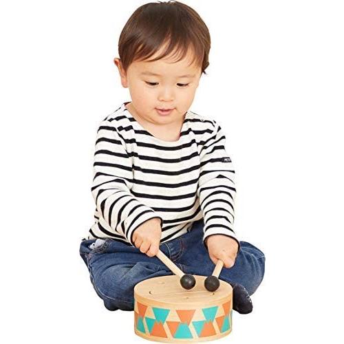 知育玩具 木のおもちゃ 太鼓 ドラム 楽器 打楽器 音楽 出産祝い 音の出るおもちゃ 1歳 木製玩具 誕生日 プレゼント 赤ちゃん ベビー 孫 Ten Uoc16m1ah 天秤堂 ヤフー店 通販 Yahoo ショッピング