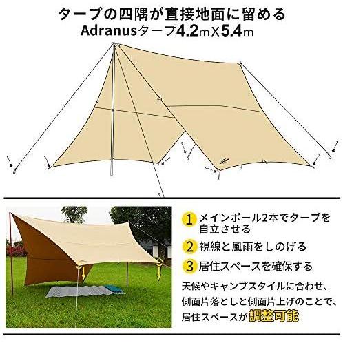 残りわずか Soomloomタープadranus4 2ｍｘ5 4ｍ 焚き火可 ポリコットンtc ファイアプレイス 遮熱性 耐火性 耐水性優れ サンシェード 日本最大級 Www Muslimaidusa Org