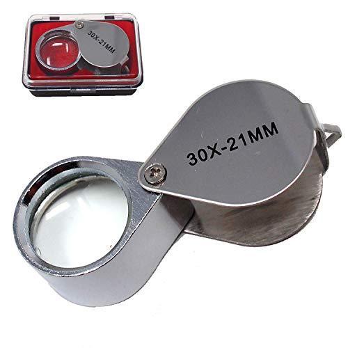 Usk Store メタルホルダー ミニ ルーペ 高倍率ルーペ 虫眼鏡 宝石鑑定 貴金属鑑定 30倍 シルバー 30倍 Ten Vag21s0id 天秤堂 ヤフー店 通販 Yahoo ショッピング