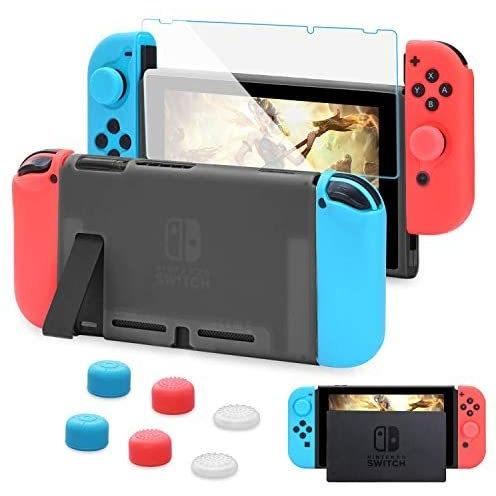 祝開店 大放出セール開催中 ニンテンドー スイッチ カバー Lt Switch対応gt Aisitin Switch Switchガラスフィルム 親指キャップ6個入り 灰色 Discoversvg Com