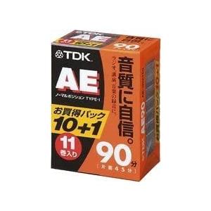 TDK オーディオカセットテープ AE 90分11巻パック 