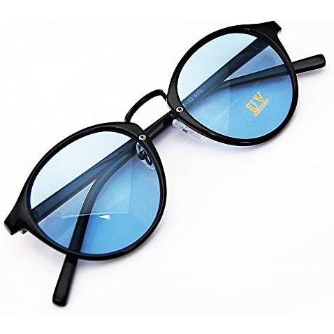 シャープ ボストン レトロ 小顔効果 Uvカット スーパーライト ブルー レンズ リゾートファッション ストリート サングラス メガネ ブラック Ten Vmy27p4fi 天秤堂 ヤフー店 通販 Yahoo ショッピング