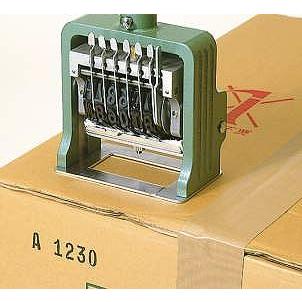 ライオン事務器 M32-8 ダンボール用ナンバリング 8桁3様式 20642