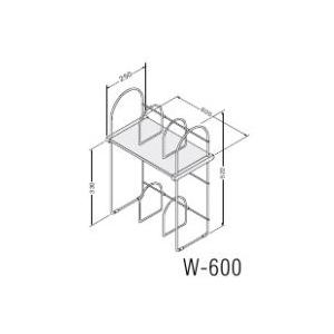 ライオン事務器 W-600 デスクラック（2段タイプ） 22338 : 22338