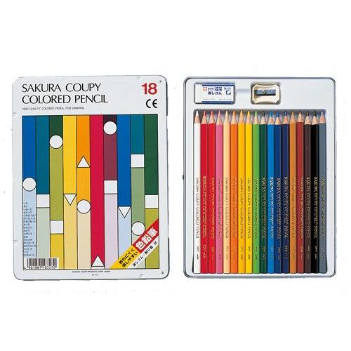 日本正規代理店品 クーピー色鉛筆18色 スタンダード PFY18 サクラクレパス wmsamuelbradford.com