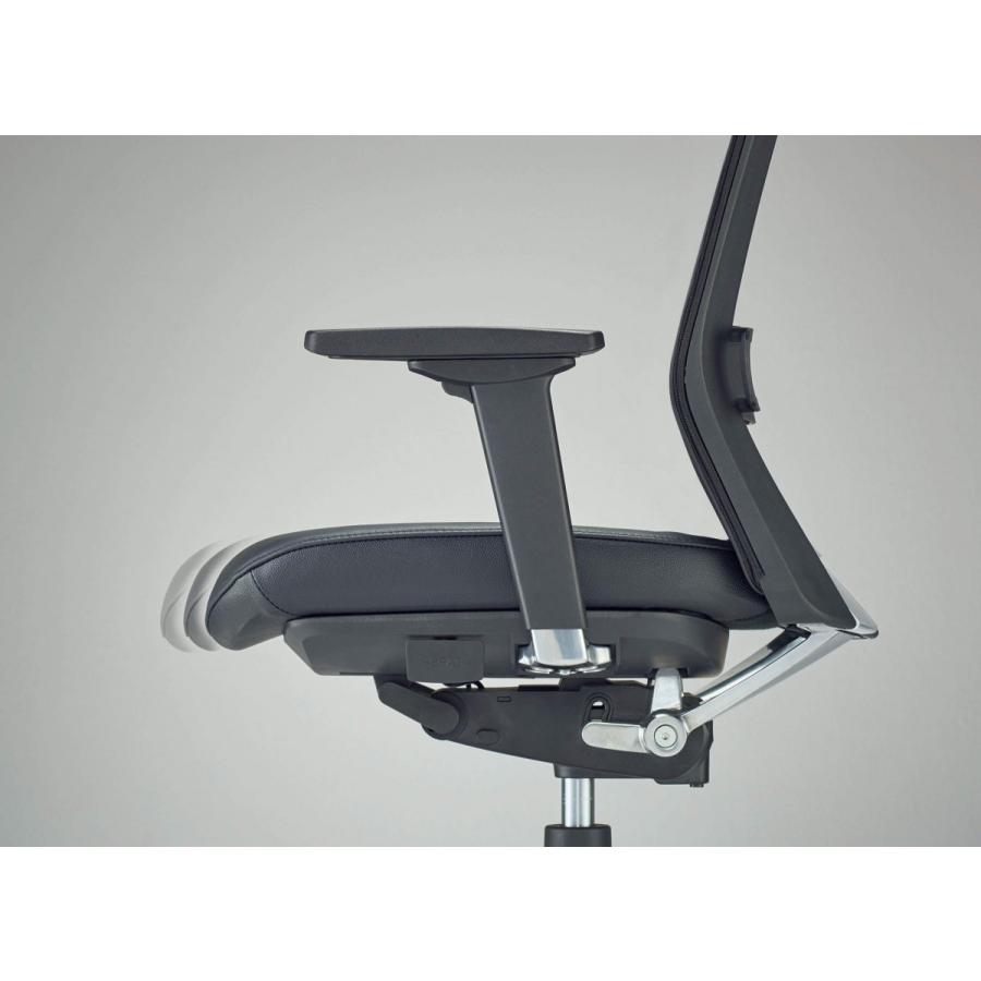 ライオン事務器　No.5885L　プレジデント用・会議用チェアー　ヘッドレスト付　68295
