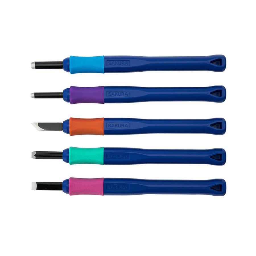 サクラクレパス EHT-5A サクラグリップ はんが彫刻刀A 5本組