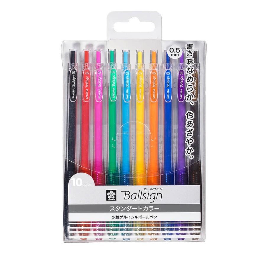 サクラクレパス Gbr155 10 ゲルインキボールペン ボールサインノック０５ １０色セット Gbr155 10 オフィス用品の販売 てんぶん 通販 Yahoo ショッピング