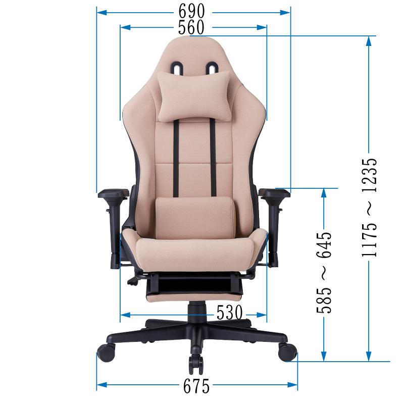 ウィステリア・フリーダムチェア　GCV22-F　ネイビー　Wisteria Freedom Chair　ゲーミングチェア【送料無料（個人宅可）】｜tenbun｜07