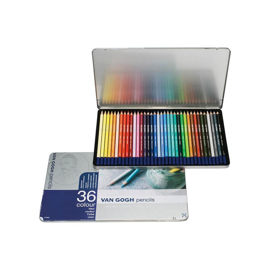サクラクレパス T9773-0036 ヴァンゴッホ色鉛筆３６色セット（メタルケース入り） :T9773-0036:オフィス用品の販売 てんぶん -  通販 - Yahoo!ショッピング