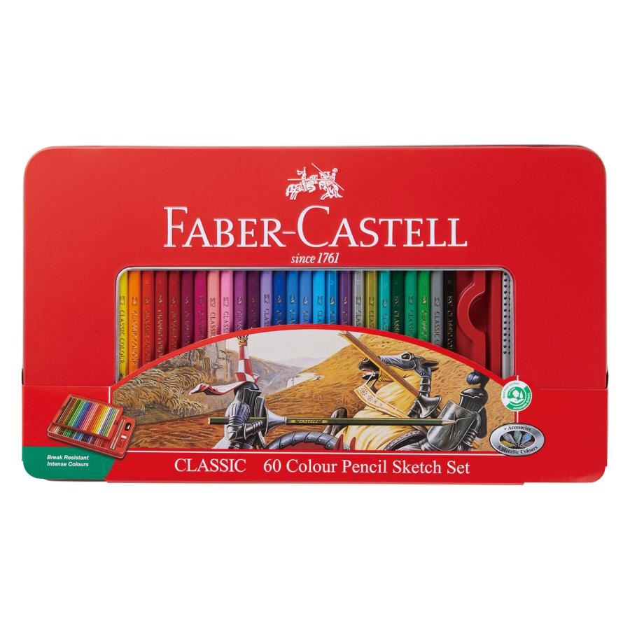 ファーバーカステル（FABER-CASTELL）　TFC-CP/60C　色鉛筆　60色セット｜tenbun｜02