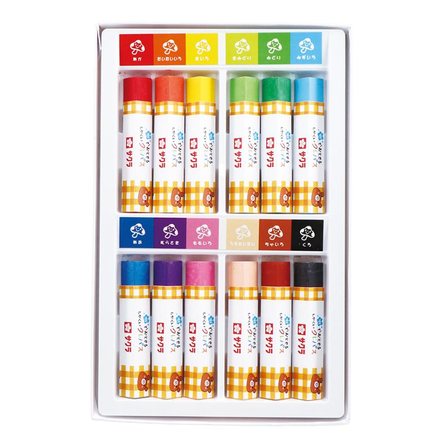 (未使用･未開封品)　サクラクレパス 水でおとせるしかくいクレパス 12色セット WP12 tu1jdyt クレパス サクラクレパス WP12 水でおとせるしかくいクレパス12色