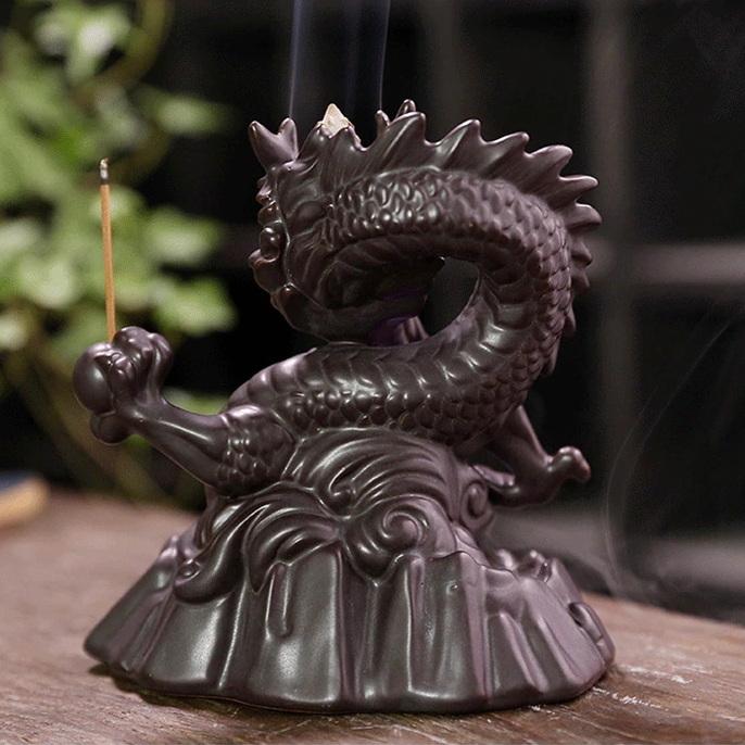 ●龍上観音 線香立て置き物 【逆流線香】 ㋯ ○龍上観音 線香立て置き物 【逆流線香】 ㋯