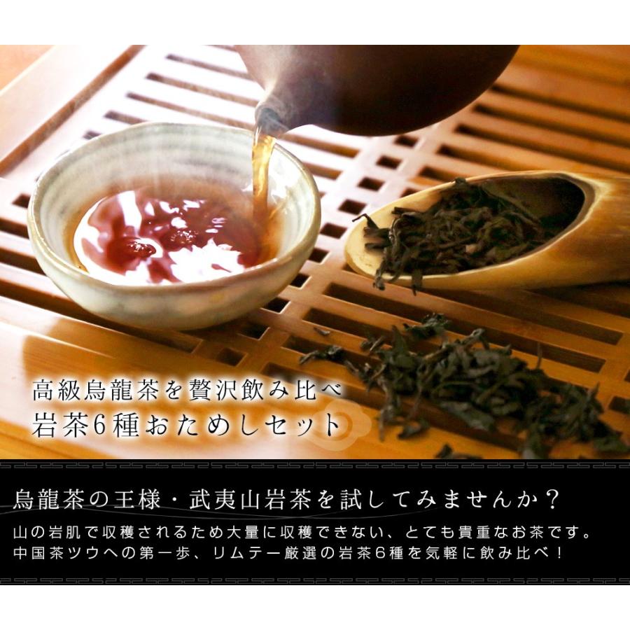 ギフト 烏龍茶 高級 武威岩茶 6種類飲み比べセット お試し 大紅袍 白