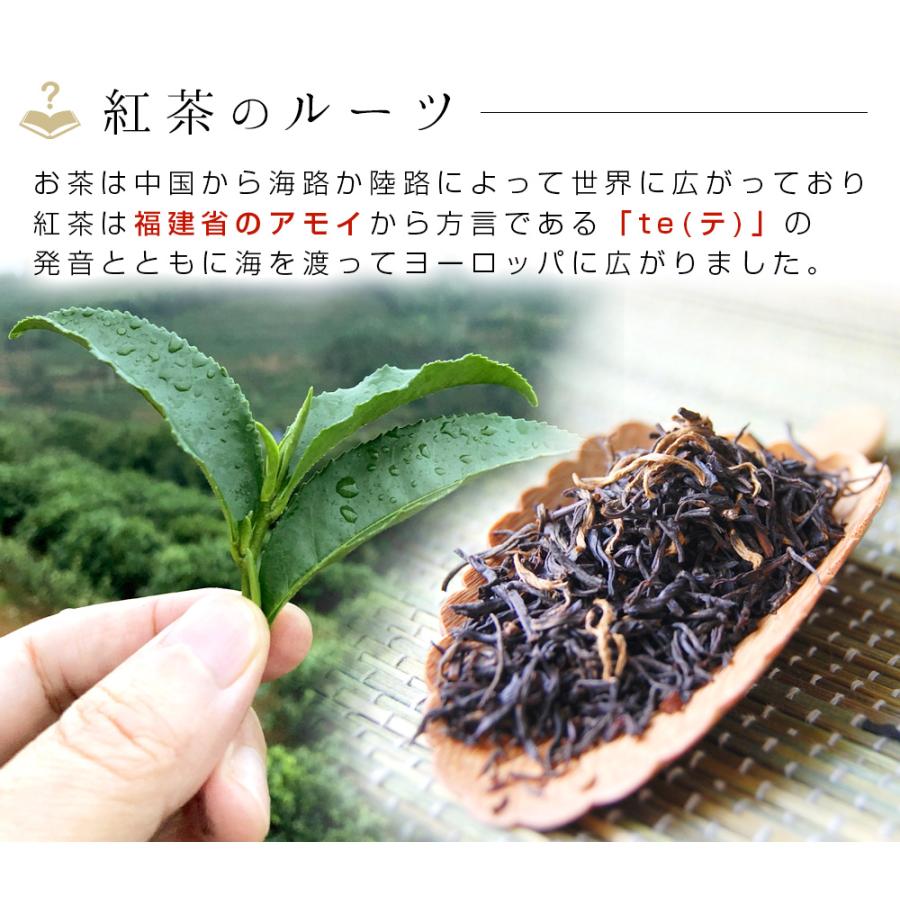 【紅茶お試し6種】飲み比べセット 茶葉 お試し ギフト 世界3大紅茶 キーマン紅茶 祁門 ライチ 政和工夫 坦洋工夫  金芽 個包装 温活 ネコポス便送料無料 |  | 02