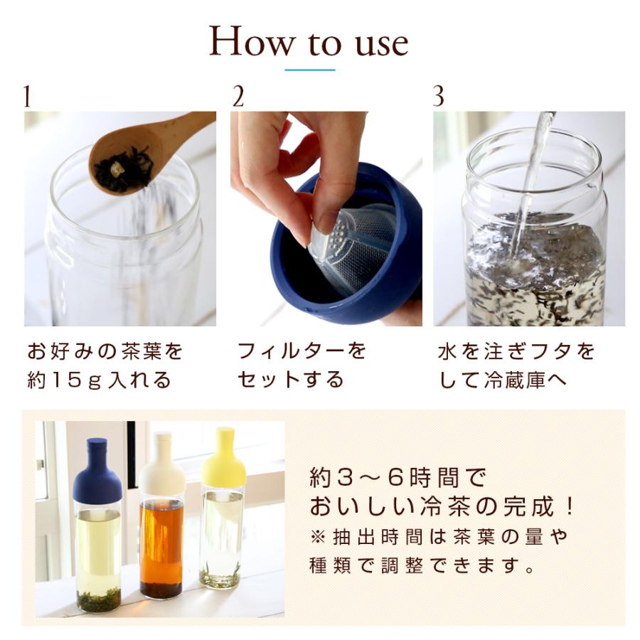 HARIO ハリオ フィルターインボトル 750ml ネイビー ホワイト イエロー