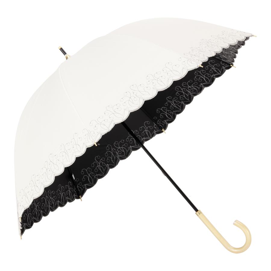Umbe+ 晴雨兼用 スズラン刺繍バルーンショート傘 50cm×8R 遮熱効果 遮光率100% UV遮蔽率100% 日焼け防止効果　UPF50+ ASP23450 |  | 02