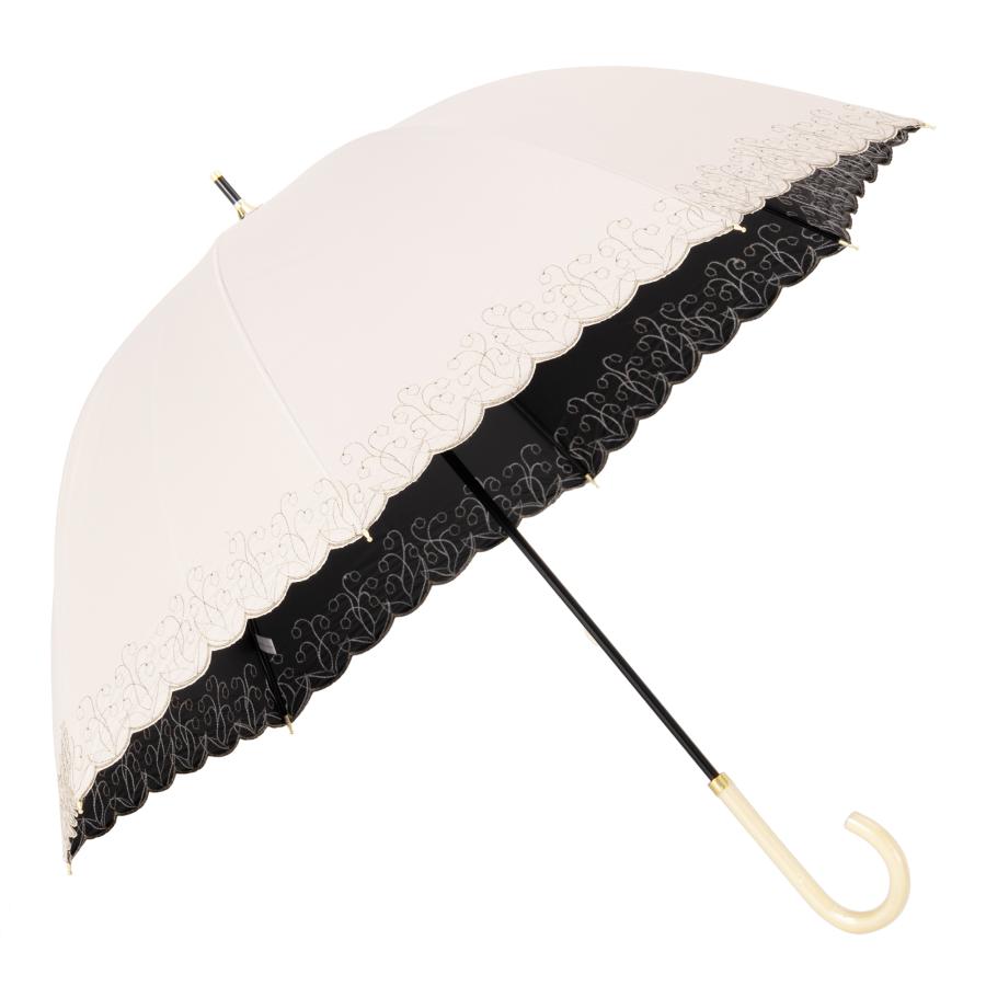 Umbe+ 晴雨兼用 スズラン刺繍バルーンショート傘 50cm×8R 遮熱効果 遮光率100% UV遮蔽率100% 日焼け防止効果　UPF50+ ASP23450 |  | 09