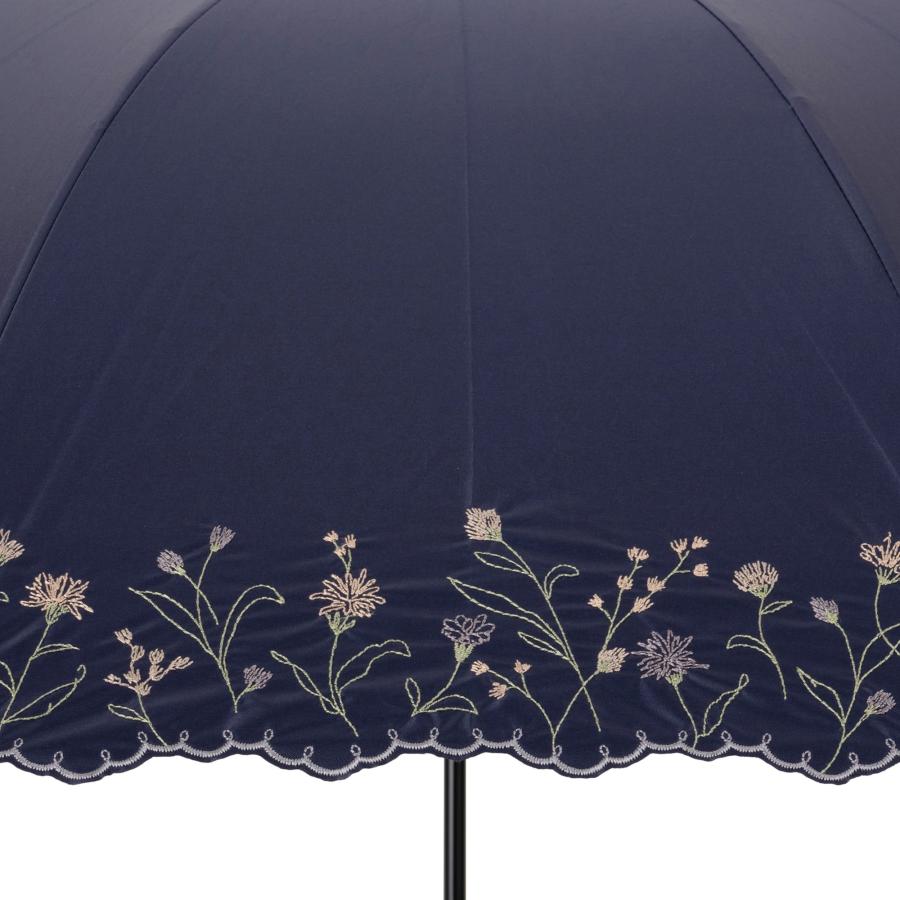 Umbe+ 晴雨兼用 ガーデンフラワー刺繍ショート傘 50cm×8R 遮熱効果 遮光率100% UV遮蔽率100% 日焼け防止効果 UPF50+ ASP23455 |  | 07