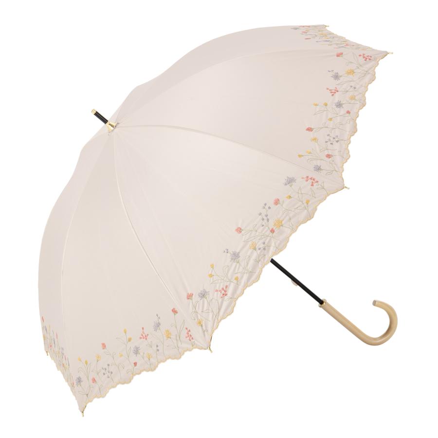 Umbe+ 晴雨兼用 ガーデンフラワー刺繍ショート傘 50cm×8R 遮熱効果 遮光率100% UV遮蔽率100% 日焼け防止効果 UPF50+ ASP23455 |  | 02