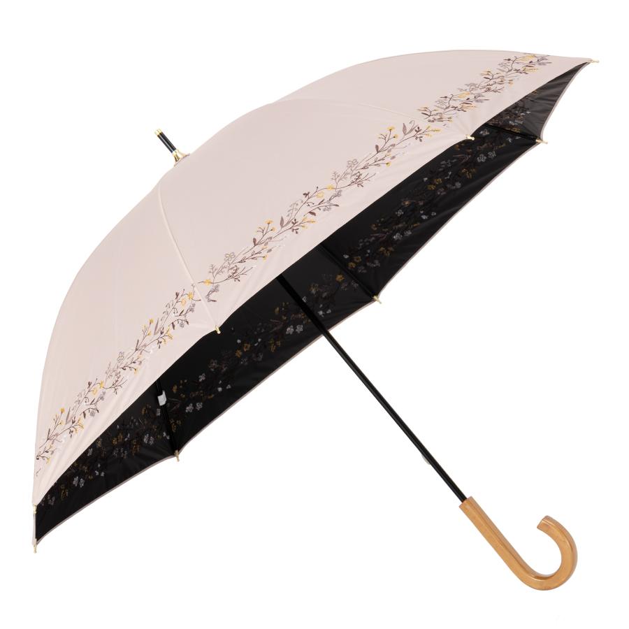 Umbe+ 晴雨兼用 ボーダーフラワー刺繍ショート傘 50cm×8R 遮熱効果 遮光率100% UV遮蔽率100% 日焼け防止効果 UPF50+ ASP23457 |  | 13