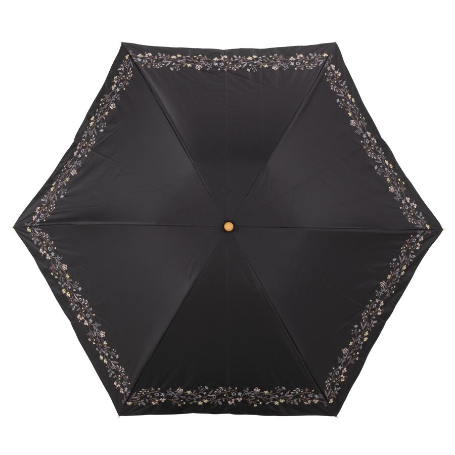 Umbe+ 晴雨兼用 ボーダーフラワー刺繍ミニ折傘 50cm×6R 遮熱効果 遮光率100％ UV遮蔽率100％ 日焼け防止効果 UPF50+ ASP23558 |  | 05