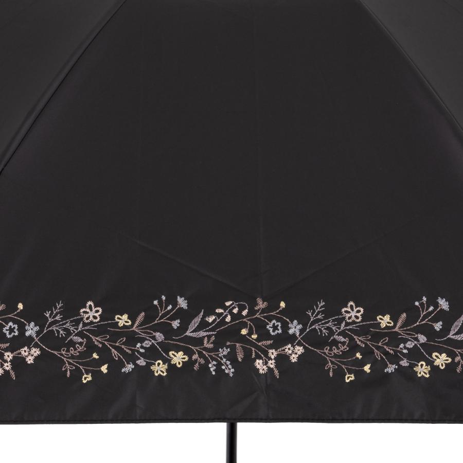 Umbe+ 晴雨兼用 ボーダーフラワー刺繍ミニ折傘 50cm×6R 遮熱効果 遮光率100％ UV遮蔽率100％ 日焼け防止効果 UPF50+ ASP23558 |  | 08